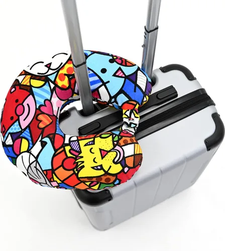 Vista 6 de Britto Romero Travel Neck Pillow - Mejores amigos