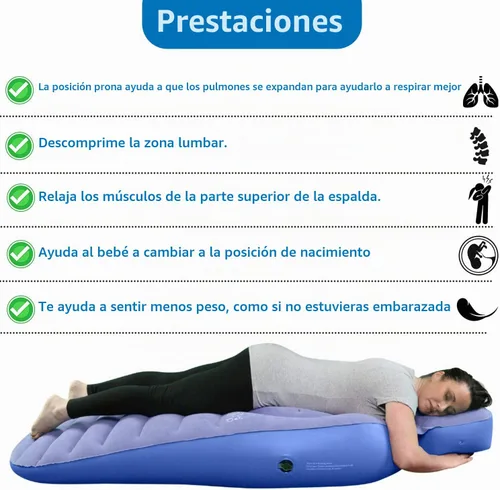 Vista 3 de Cozy Bump Una almohada de embarazo, la mejor almohada de embarazo para dormir propensa, almohada corporal de embarazo, almohada de maternidad, cama