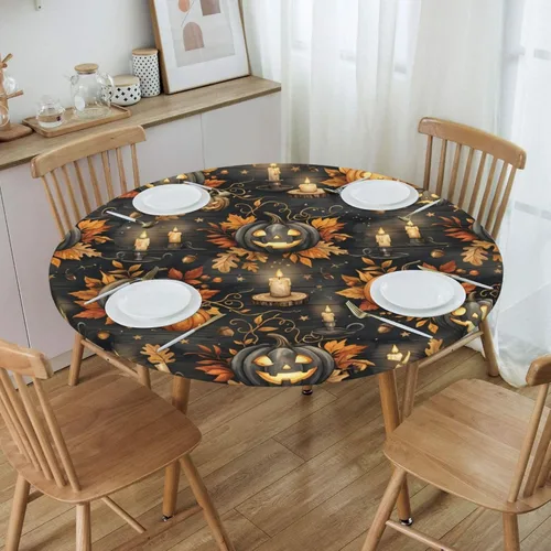 Vista 25 de Decorative Round Tablecloth Fitted Elastic 26" - 30" Butterfly Waterproof Table Cloth Cover Stretch Table Pad Cover for Parties Weddings Banquet