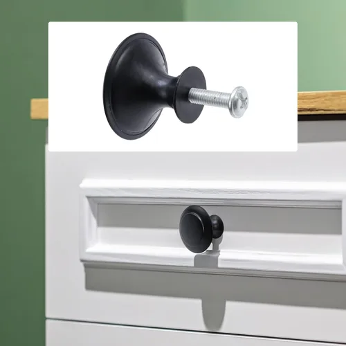 Vista 3 de Antrader - Pomos de metal de cabeza redonda, 24 piezas para el cajón de madera, caja de regalo