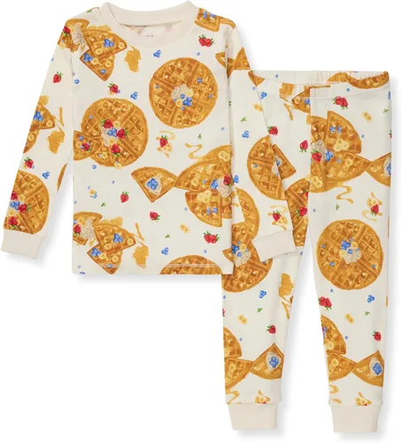 Vista 6 de Burt's Bees Baby Conjunto de Pijama de 2 Piezas para Niños con Camiseta de Manga Larga y Pantalones de Algodón Orgánico Guitarra acústica.