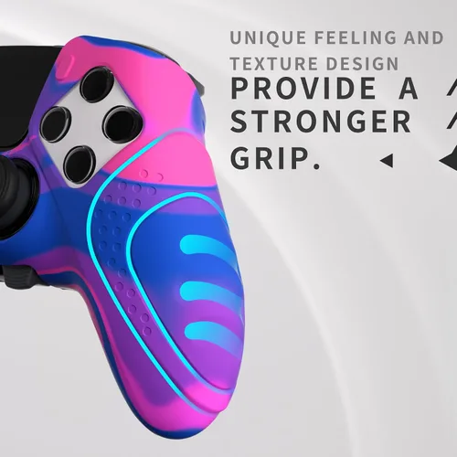 Vista 58 de PlayVital Guardian Edition Anti-Slip Ergonomic Silicone Cover Case for ps5 Edge Controller, Soft Rubber Protector Skin for ps5 Edge Wireless