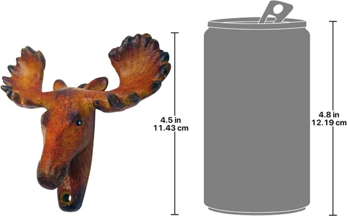Vista 2 de Design Toscano Abrebotellas de hierro fundido Moose Tracks