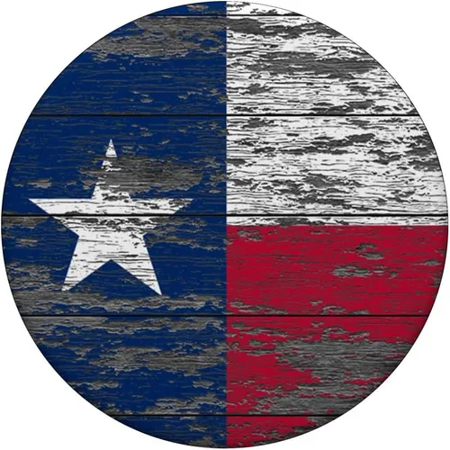 Vista 3 de Texas - Agarre y soporte para teléfonos y tabletas con bandera de madera climatizada