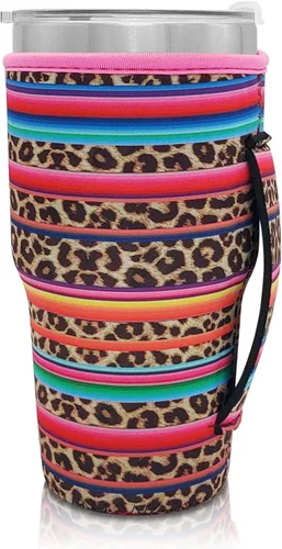 Vista 118 de Fundas Aislantes de Neopreno Portavasos con Asa para Vasos Tumbler de 20oz, Funda Reutilizable para Café Helado Para Tazas de Café de 30oz - 32oz