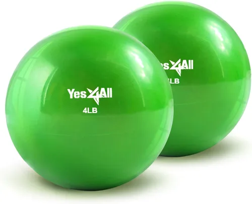 Vista 9 de Yes4All - Bolas de tonificación con peso para ejercicio, bolas medicinales suaves para ejercicio, pilates, yoga, equilibrio, flexibilidad, 2-10