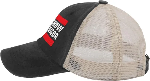 Vista 3 de Shit Show Supervisor Hat Trucker Hat Men Trendy Mesh Hat for Summer, AllBlack1