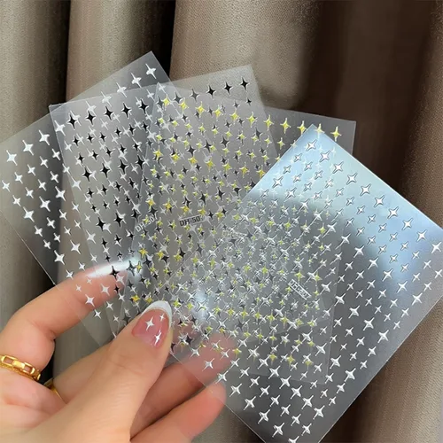 Vista 9 de 7 hojas de calcomanías de uñas del día de San Patricio para arte de uñas, calcomanías autoadhesivas 3D de trébol verde, diseño de uñas irlandesas