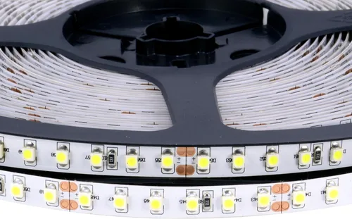 Vista 3 de ABI Tira de luz blanca diurna 6000K de doble densidad 1200 LED flexible, 120 LED/metro, 33 pies, 24 V CC (adaptador no incluido)
