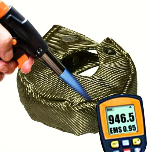Vista 2 de Fibra de carbono t3 turbo manta escudo calor turbocompresor manta sujetador primavera para T25 T28 GT25 GT28 GT30 GT32 GT35 CT26 turbina con muelles