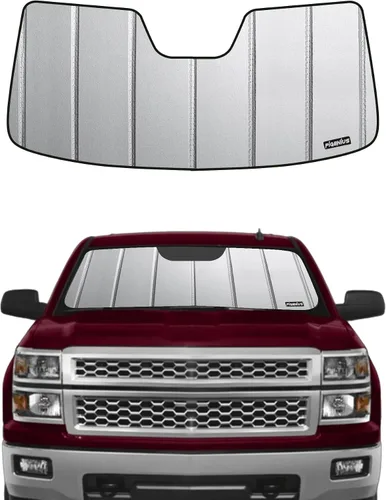 Vista 9 de Parasol para parabrisas para Chevy Silverado GMC Sierra 1500 2014-2018, 2500/3500HD 2015-2019 y Silverado LD Sierra Limited 2019, se adapta a
