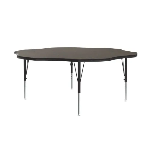 Vista 14 de Correll - Mesa de actividades rectangular Econoline de 30 x 60 pulgadas, parte superior de melamina de granito gris, altura ajustable