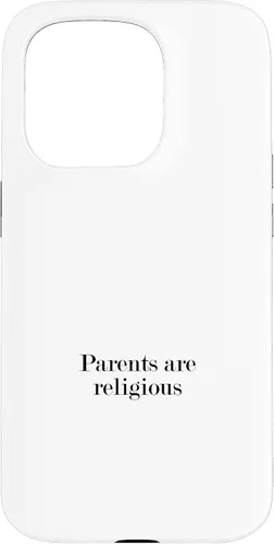 Vista 14 de iPhone 16 Parents are religious Case