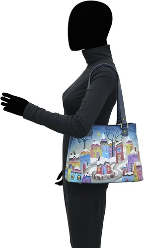 Vista 28 de Anna by Anuschka Bolso de hombro Satchel - Cuero Genuino