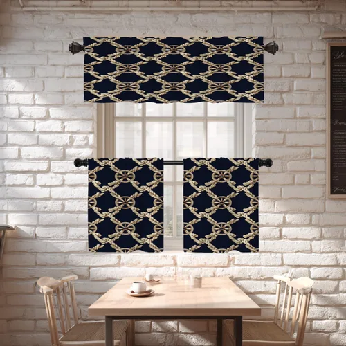 Vista 250 de Shrahala Orange Autumn Autumn Blackout Curtain Tiers, Fall Kitchen Valance Light Blocking Tier Drapes with Rod Pocket, 2 Pack 26 X 24 in