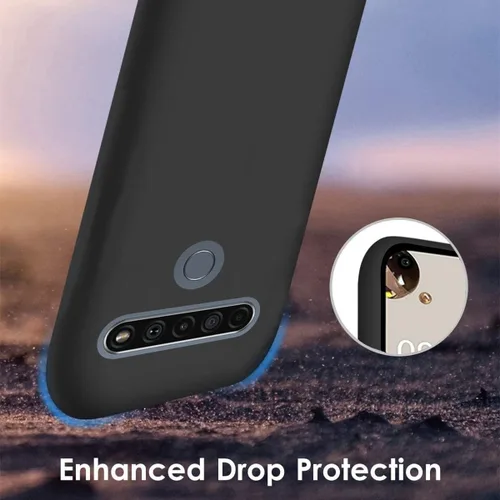 Vista 5 de Styletify Funda de teléfono personalizada para LG k61, collages de múltiples imágenes, funda personalizada con texto fotográfico, funda protectora a