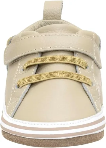 Vista 5 de Robeez First Kicks - Zapatos y tenis unisex para bebés y niños pequeños Cuero Addie Taupe