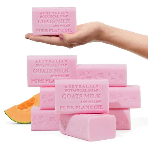 Vista 12 de Jabón de leche de cabra y miel de Manuka de Australian Botanical Soap de 6.6 OZ, barras triple molidas hechas con una base de jabón natural