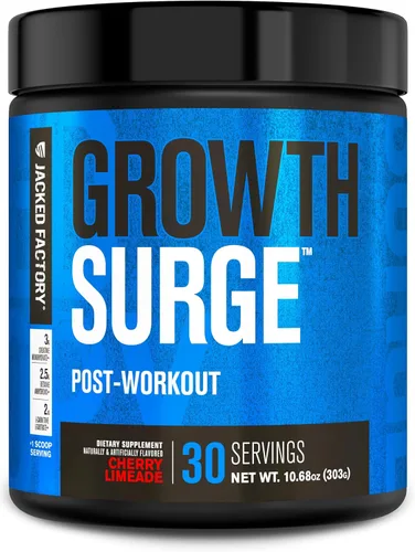 Vista 11 de Jacked Factory Growth Surge Creatine Post Workout con L-Carnitina - Creador muscular diario y suplemento de recuperación con monohidrato
