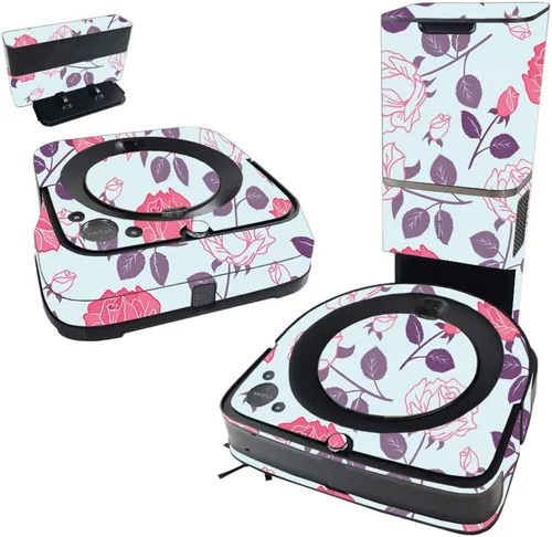 Vista 8 de MightySkins Skin compatible con iRobot Roomba s9+ Vacuum & Braava Jet m6 Bundle - Morado antiguo Funda protectora y única de vinilo Fácil