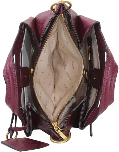 Vista 5 de GUESS Zed Small Girlfriend Carryall, Merlot