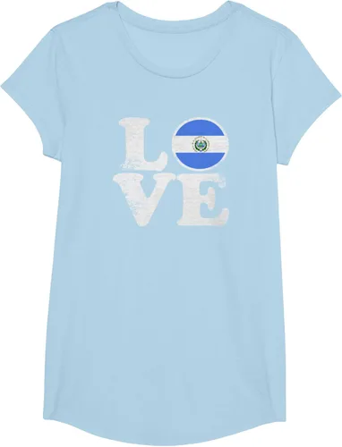 Vista 21 de Love El Salvador Flag tShirt Home Pride Distressed Tee T-Shirt