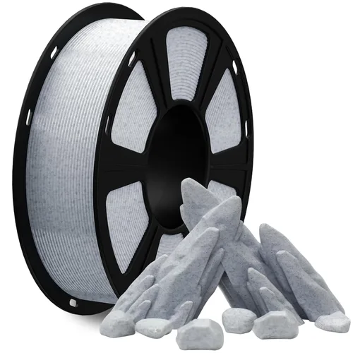 Vista 52 de GEEETECH Filamento PLA de seda plateado de 0.069 libras, filamento de seda brillante para impresora 3D, carrete de 2.2 libras, precisión dimensional