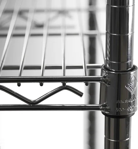 Vista 4 de Shelving Inc. Estantería de alambre cromado de 8 pulgadas de profundidad x 30 pulgadas de ancho x 54 pulgadas de alto con estantes de 6 niveles