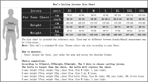 Vista 3 de Camiseta de ciclismo para hombre, camiseta de ciclismo para hombre, manga corta o larga, tallas S-3XL, cómoda, transpirable y de secado rápido, Us