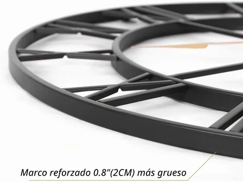 Vista 4 de INFINITY TIME Relojes de pared de gran tamaño de 30 pulgadas para Dorado