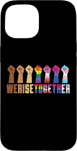 Vista 6 de We Rise Together Black LGBT Raised Fist Pride Equality Gift Case for iPhone 17
