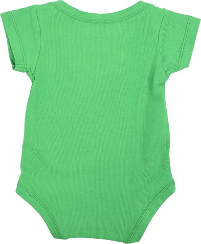 Vista 4 de Unique Baby Mameluco unisex para el día de San Patricio con texto en inglés "Who Needs L