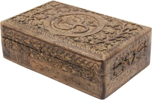 Vista 11 de KayJayStyles - Caja de almacenamiento de madera para la joyería, tallada a mano
