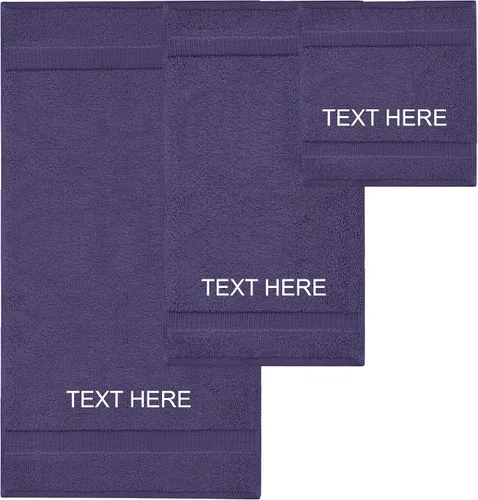 Vista 126 de Chakir Turkish Linens - Toallas turcas de 100% algodón, suaves y absorbentes (juego de 3 toallas personalizables, color aguamarina)