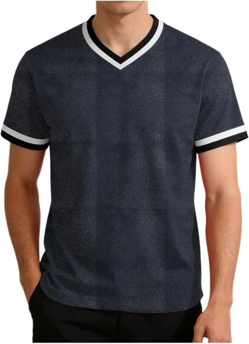 Vista 21 de Lightweight Workout Shirts for Men Summer Mesh V Neck Running Athletic T-Shirts Short Sleeve Breathable Gym Tops