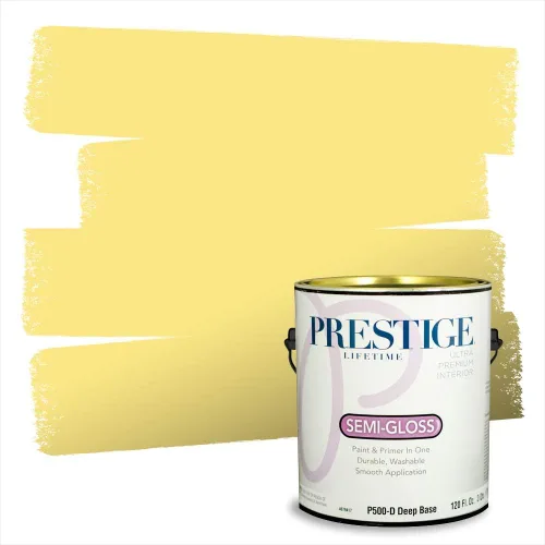 Vista 174 de PRESTIGE Pinturas de pintura exterior e imprimación en uno, 1 galón, plano, combinación comparable de Benjamin Moore* Pila de heno