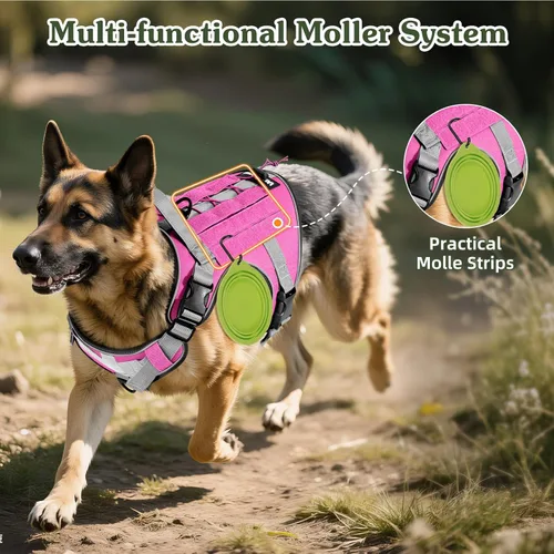 Vista 51 de VavoPaw Cinturón de Seguridad para Perros, Chaleco de Seguridad Arnés para Perros para Automóvil con Hebilla Ajustable Cinturón de Seguridad