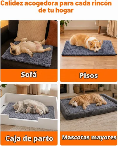Vista 8 de Toozey Almohadilla térmica para mascotas, alfombra térmica para mascotas Gris