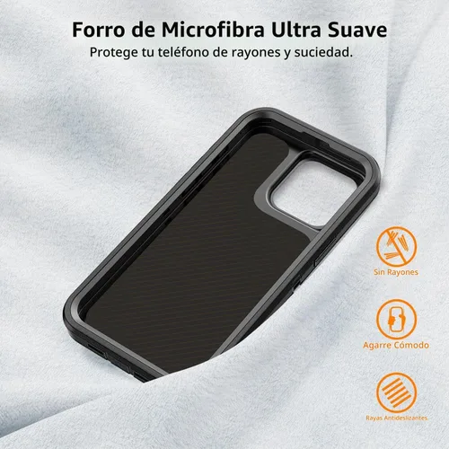 Vista 7 de TUTUKII Funda magnética para iPhone 15 Pro con funda de clip para cinturón