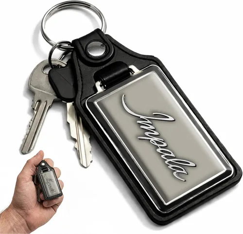 Vista 18 de Brotherhood Car Key Chain for Impala - Classic Models Keychain for Men and Oro olímpico - Guión de 1969