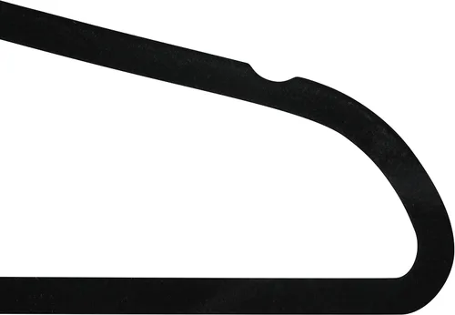 Vista 7 de Simplify 10 perchas de terciopelo súper delgadas y abrazables en negro