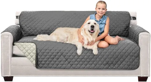 Vista 175 de Sofa Shield - Funda para sofá Loveseat con correa patentada, protector de cojín, funda reversible diseñada en EE. UU. resistente a manchas