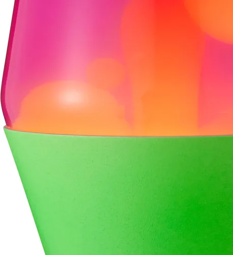 Vista 5 de Lava The Original Lamp - 14.5 pulgadas verde neón - Lámpara clásica de movimiento líquido - Líquido naranja y rosa - Artículo #2096
