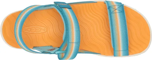 Vista 5 de KEEN Correa trasera Elle unisex para niños, plataforma casual y puntera abierta