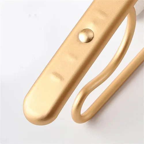 Vista 8 de Paquete de 5 perchas de metal de aleación de aluminio antideslizantes engrosadas perchas de invierno perchas de almacenamiento para el hogar