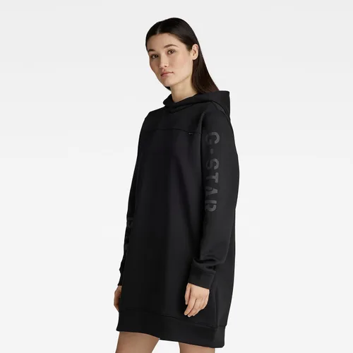 Vista 2 de G-STAR RAW womens Graphic Loose Fit Hooded Sweatshirt Dress