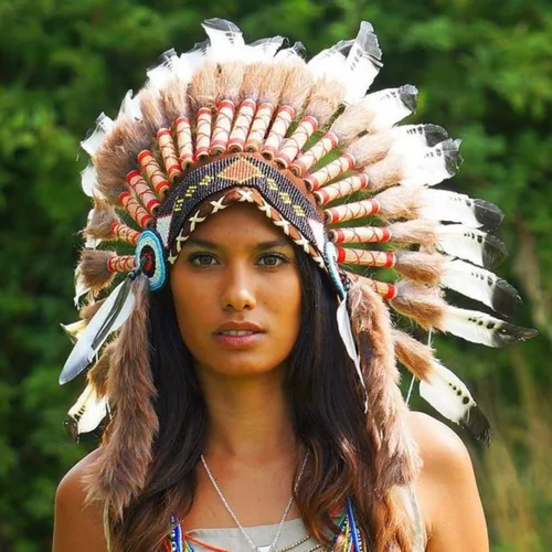 Vista 9 de Novum Crafts Tocado de plumas Inspirado en indios nativos americanos Elige