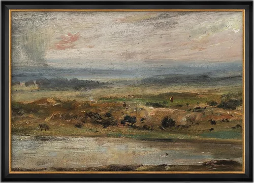Vista 315 de MUDECOR Lienzo enmarcado prémium para pared, pinos nevados en bosque de invierno, ilustraciones modernas, arte contemporáneo, escénico, divertido