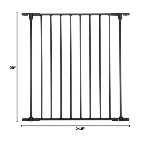 Vista 6 de Bonnlo Extensión de Puerta Alta de Un Panel, Negro