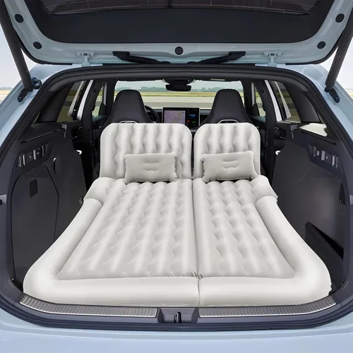 Vista 8 de Car Air Mattress Compatible with SUV Inflatable Car Back Seat Bed Portable Car Sleeping Air Mattress for Rear Seat Trunk Camping Travel